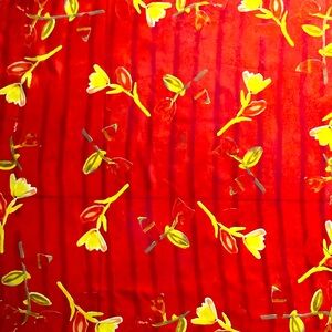 Two, red shear Vintage scarves 🧣